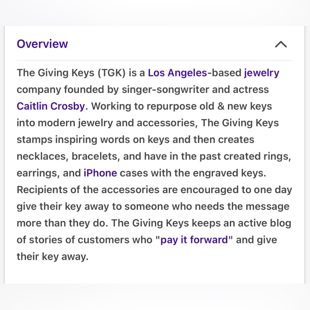 🗝️The Giving Key.     Key Chain - Picture 3 of 3